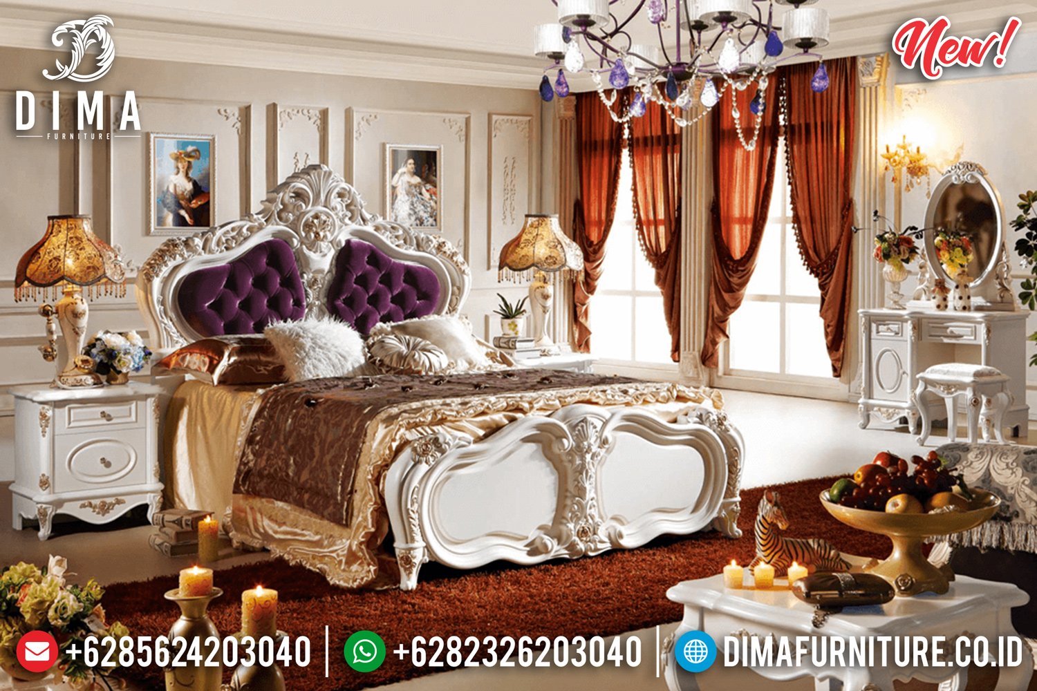 Terlaris !!! Kamar Set Mewah Ukir Jepara TTJ-0072 Terlaris !!! Kamar Set Mewah Ukir Jepara TTJ-0072