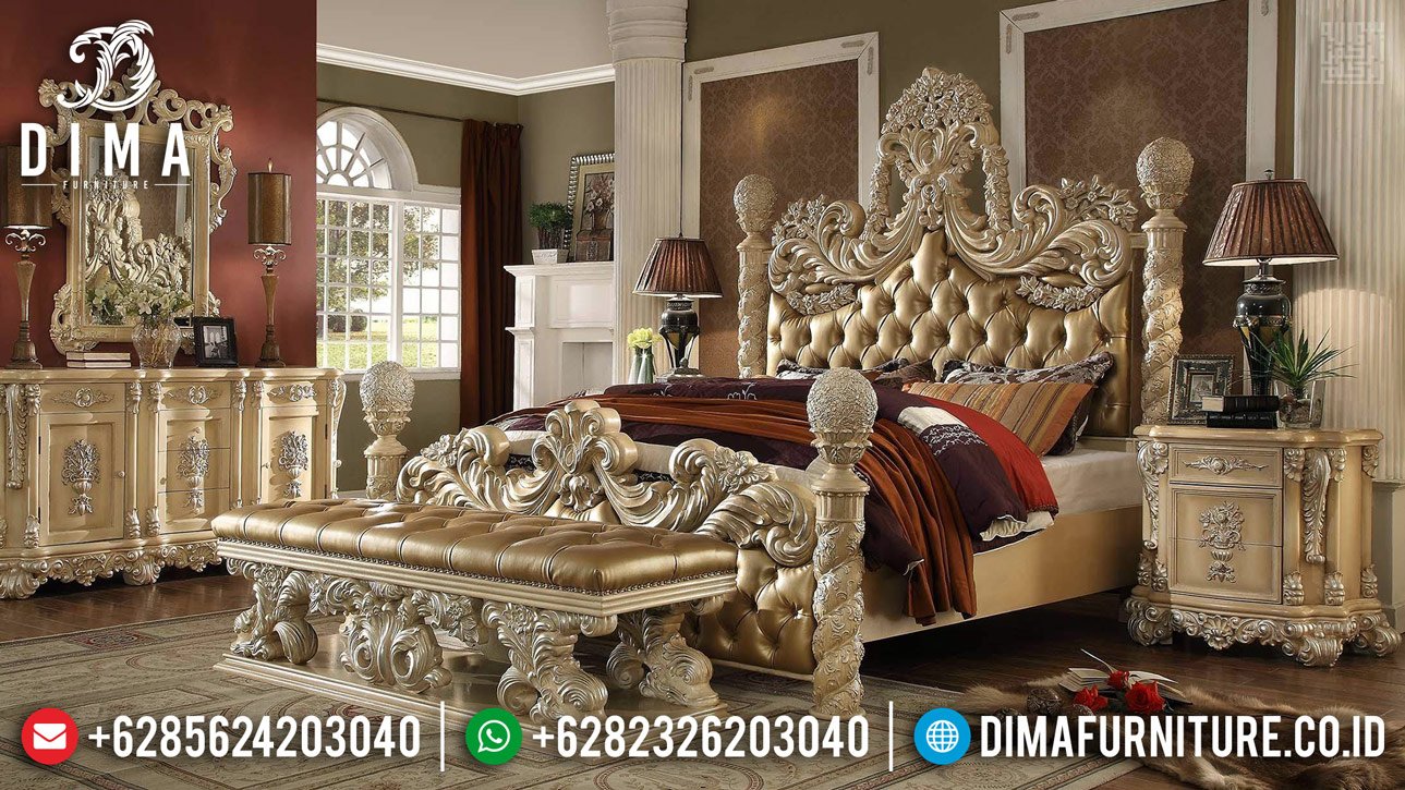 Tempat Tidur Mewah Baroque Italian Luxury Style Mebel Jepara TTJ-0354 Tempat Tidur Mewah Baroque Italian Luxury Style Mebel Jepara TTJ-0354