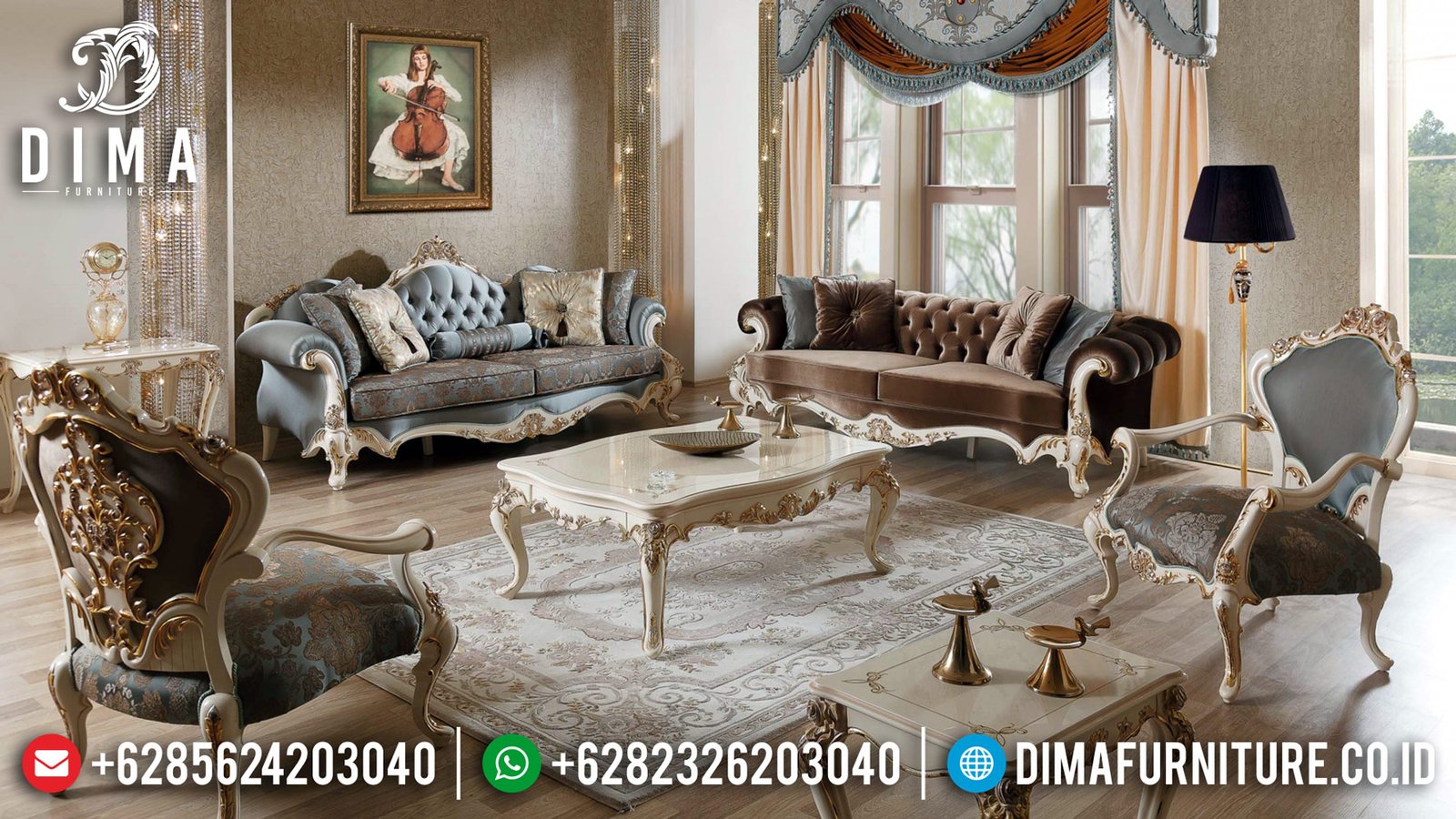 Desian Interior Sofa Tamu Ukiran Mewah Furniture Jepara TTJ-0444 Desian Interior Sofa Tamu Ukiran Mewah Furniture Jepara TTJ-0444