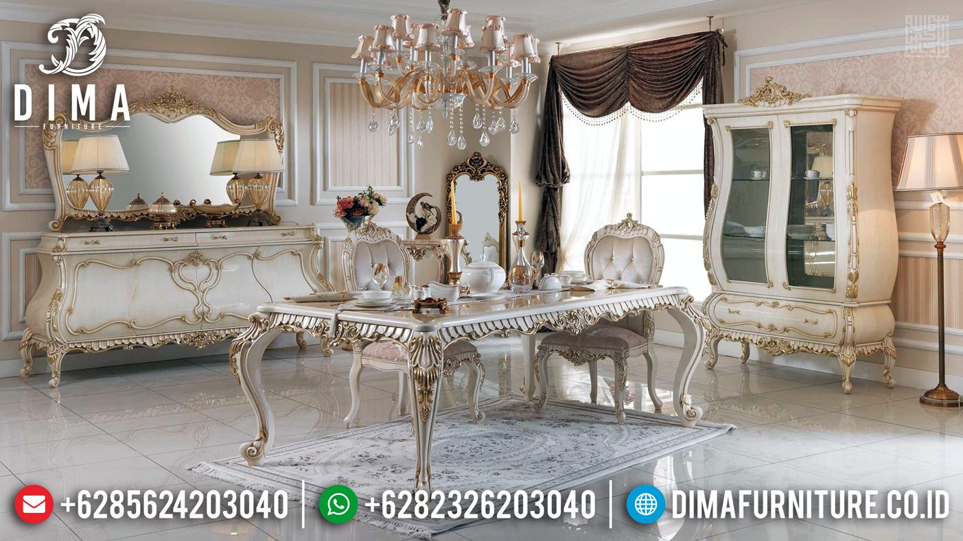 Meja Makan Mewah Carolina New Design Luxury Classic Furniture Jepara TTJ-0383 Meja Makan Mewah Carolina New Design Luxury Classic Furniture Jepara TTJ-0383