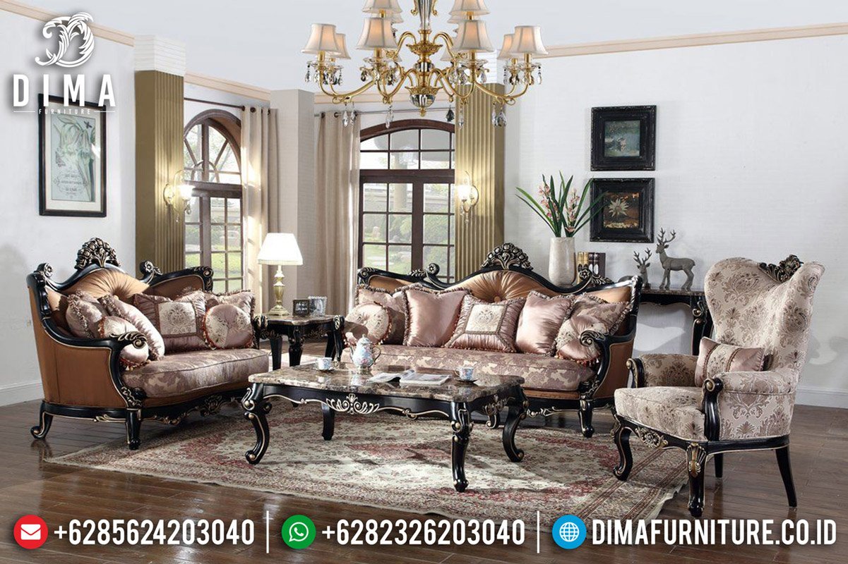 Sofa Tamu Mewah Jepara Natural Jati Luxury Classic New Style TTJ-0607 Sofa Tamu Mewah Jepara Natural Jati Luxury Classic New Style TTJ-0607