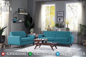 Sofa Tamu Minimalis Klasik Jati Natural Perhutani New Design Interior TTJ-0637