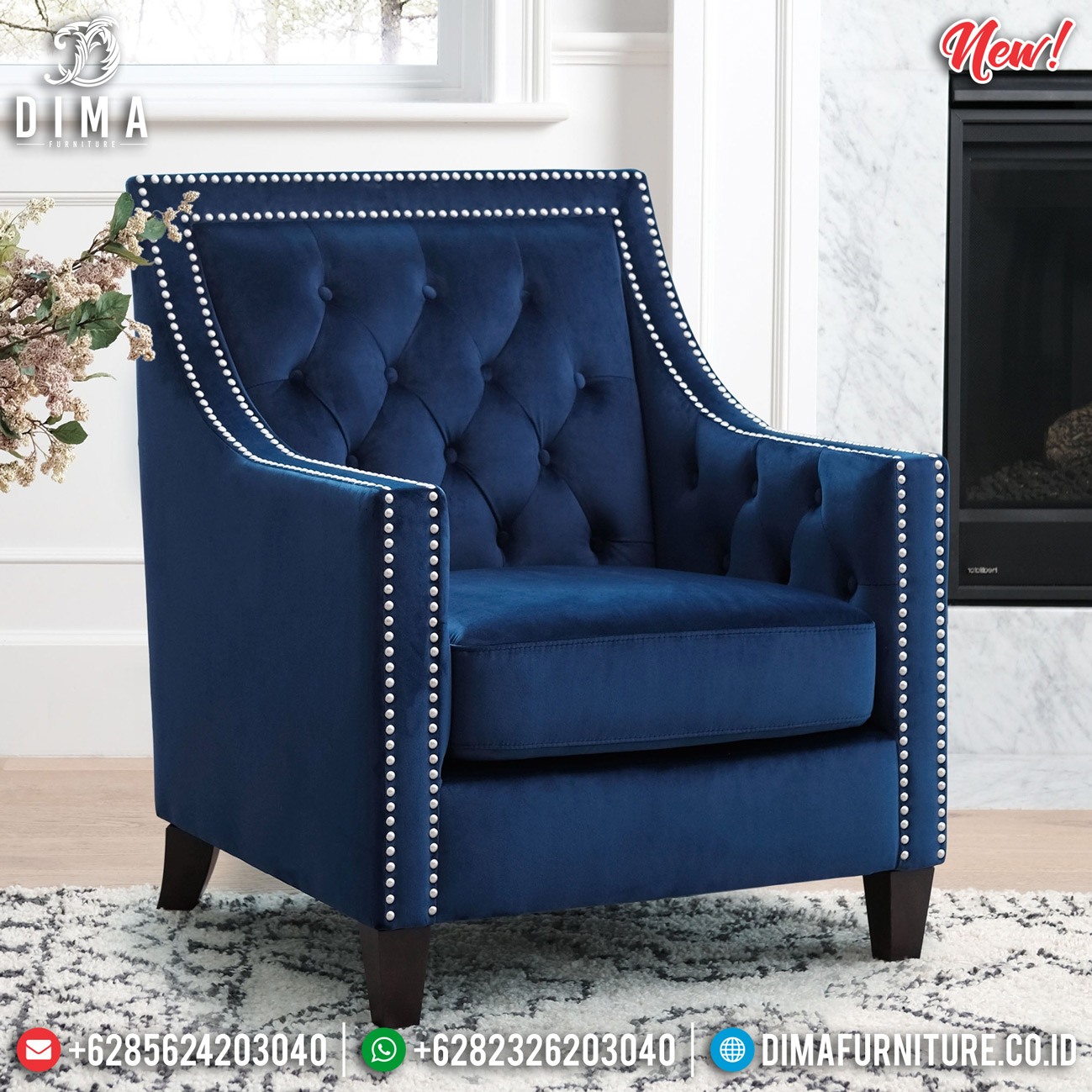 Kursi Sofa Minimalis Mewah New Epic Desain Furniture Jepara Terbaru TTJ-0809