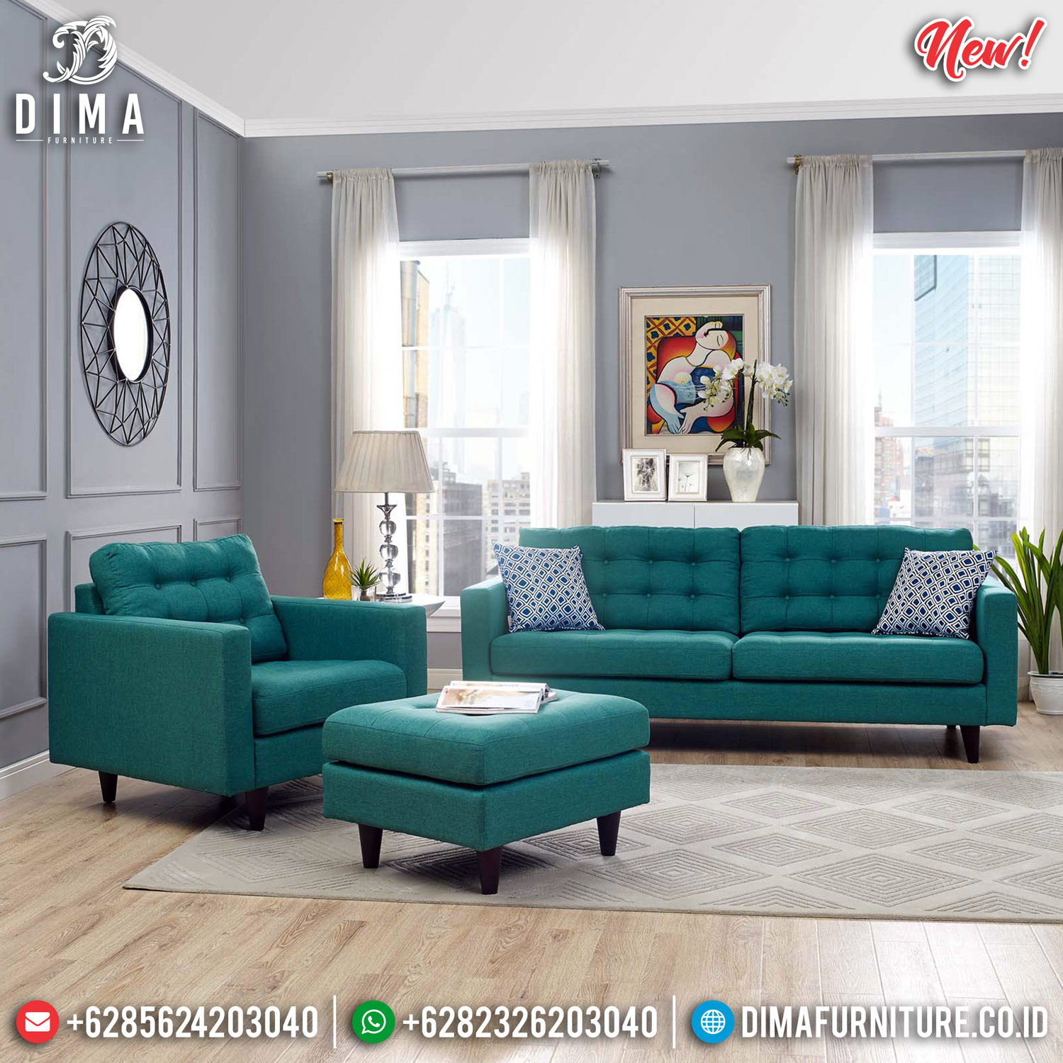 Set Sofa Tamu Minimalis Jepara Beautiful Design New Normal TTJ-0851