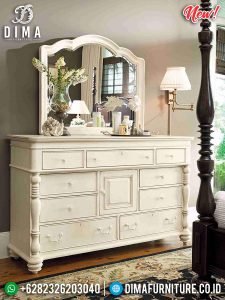 Desain Meja Konsol Minimalis White Ivory Luxury Modern Glamorous Style TTJ-0940