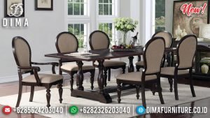 Jual Meja Makan Minimalis Jati Natural Klasik Absolute Design Luxury TTJ-0926