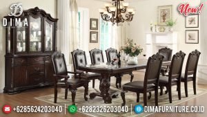 Meja Makan Minimalis Klasik Jati Natural Best Product Quality TTJ-0925
