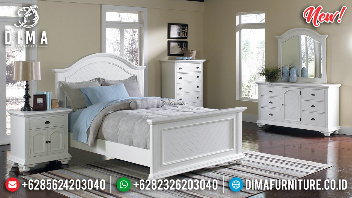 New Desain Kamar Set Minimalis Jepara White Duco Epic Mebel Jepara TTJ-0917