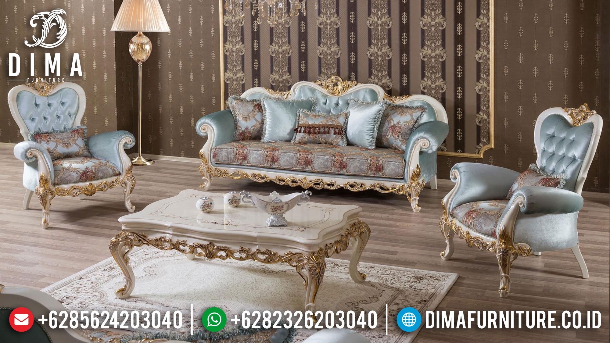 Get Sale Sofa Tamu Mewah Luxury Classic Italiansky Carving Detail TTJ-1489