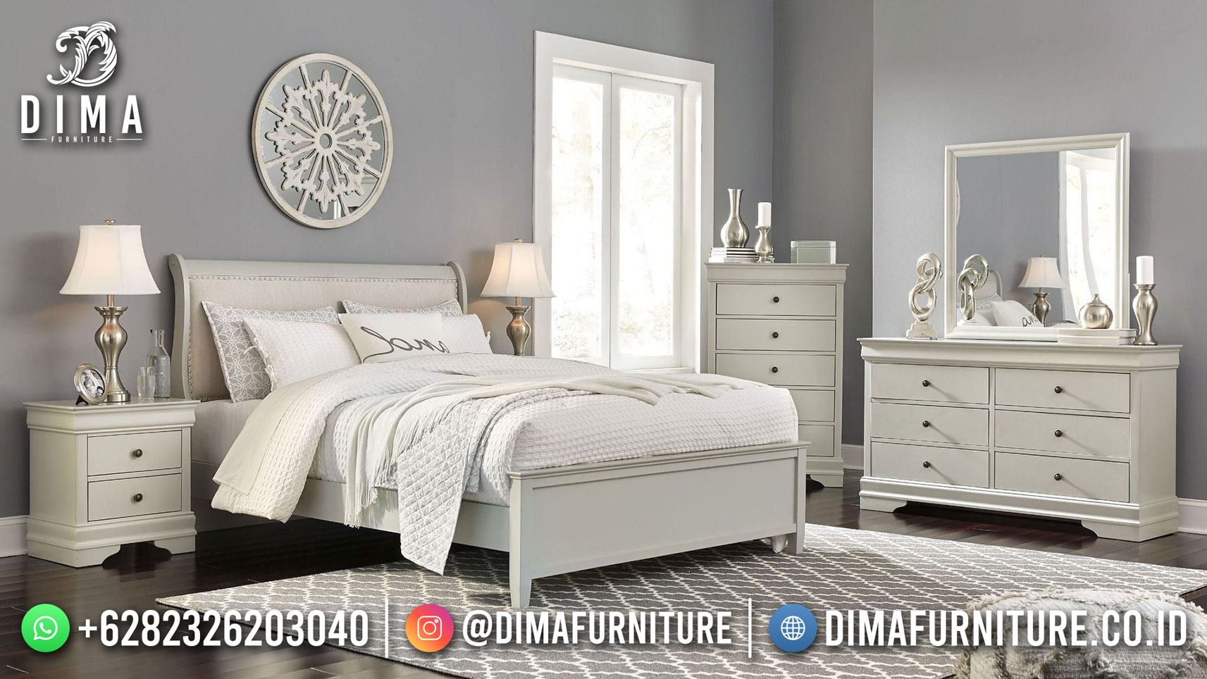 Furniture Jepara Tempat Tidur Terbaru Dipan Kamar Set Minimalis TTJ-2047