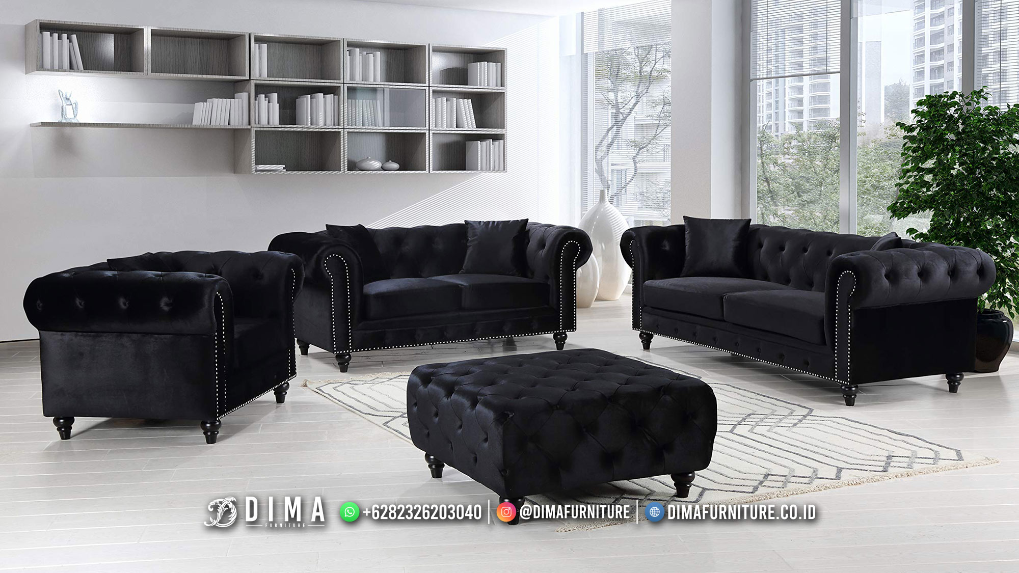 Beli Sofa Minimalis Classic Retro Jepara Murah Meriah TTJ-2235