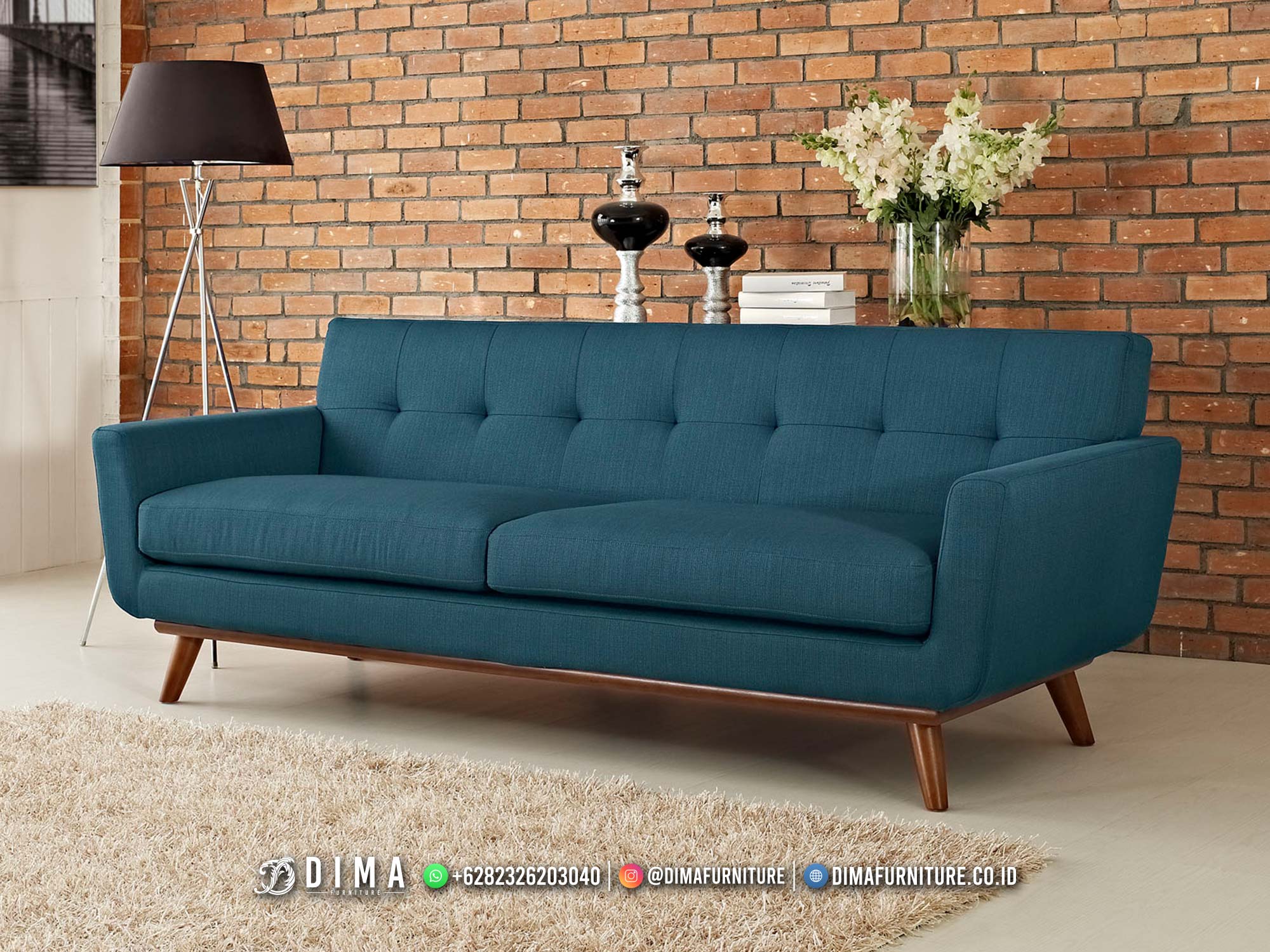 Sofa Tamu Minimalis 3 Dudukan New Chester Design Luxury Model Insipring TTJ-2177