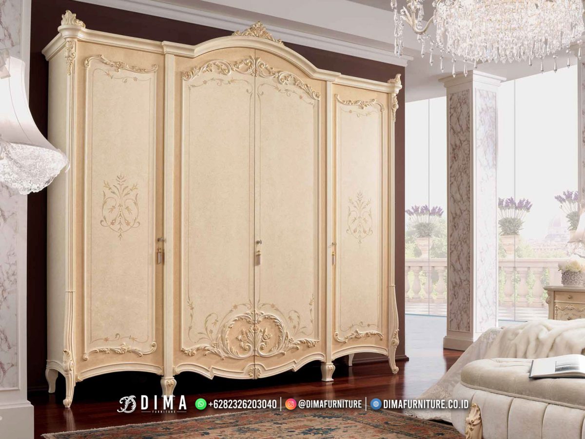 Harga Lemari Pakaian Terbaru Kota Jepara Luxury Classy Carving TTJ-2546