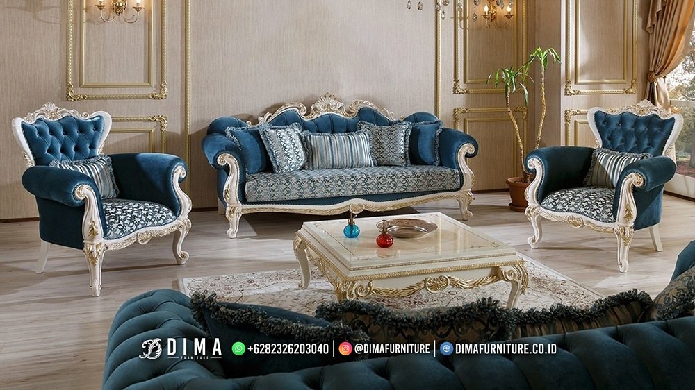 Jual Kursi Sofa Tamu Mewah Terbaru Soft Elegant Beludru TTJ-2614